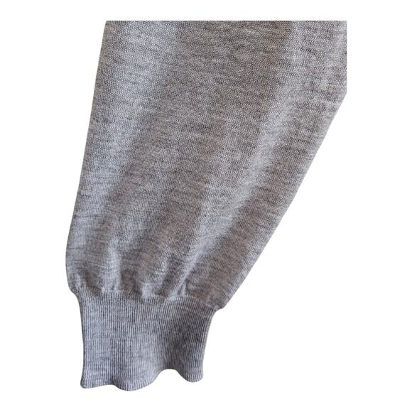 SAKS FIFTH AVENUE Women L Cashmere Sweater Beige Turtleneck Lightweight Base 42" - Picture 5 of 9